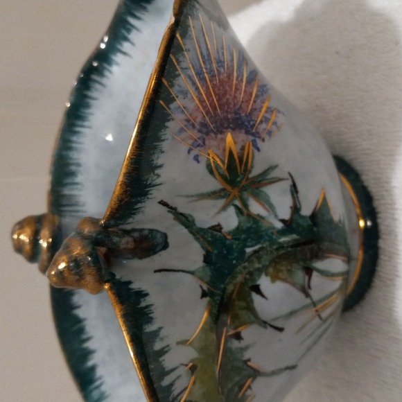 Vintage Italian Pottery Dish W/ Cactus Flower Design RF - Picture 2 of 8